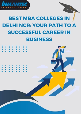 Best MBA Colleges in Delhi NCR Your Path to a Successful Career in Business