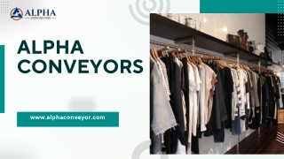 Optimizing Apparel and Formal Wear with Overhead Enclosed Track Conveyors