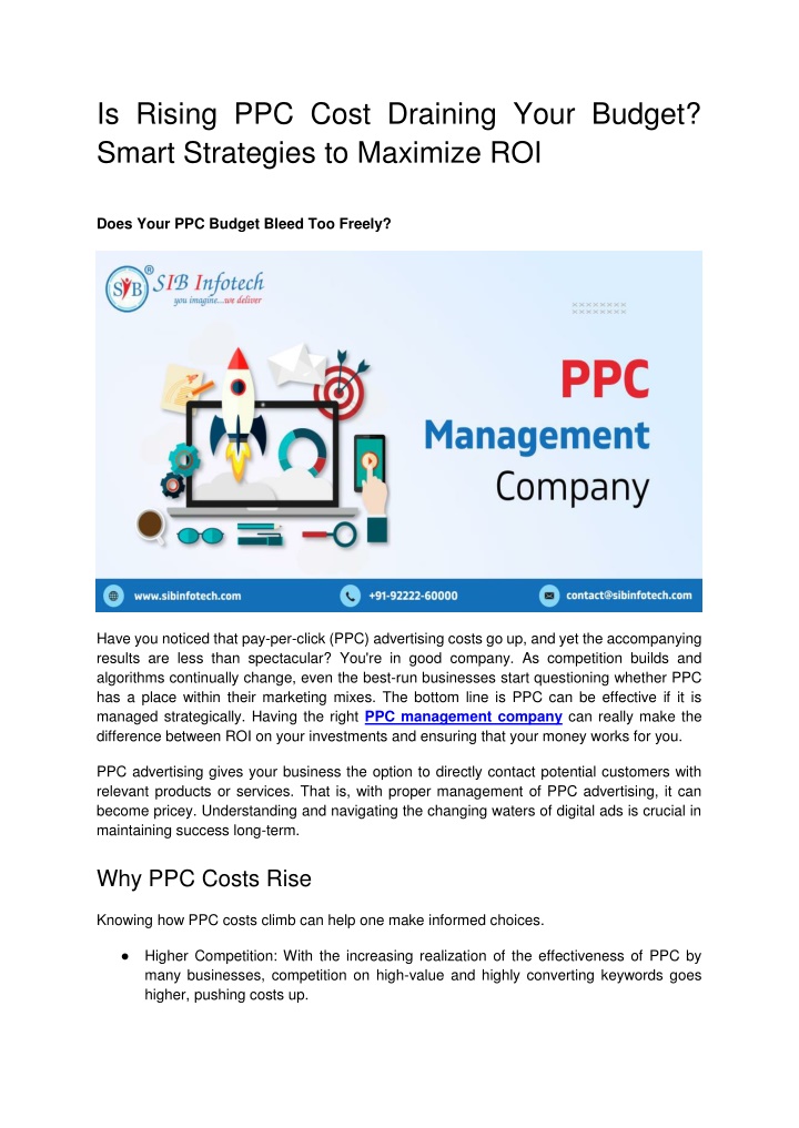 is rising ppc cost draining your budget smart