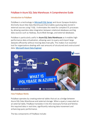 polybase in azure sql data warehouse