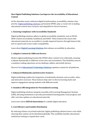 how digital publishing solutions can improve