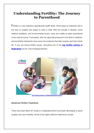 understanding fertility the journey to parenthood
