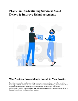 physician credentialing services avoid delays