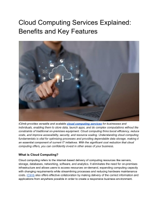 Cloud Computing Services Explained_ Benefits and Key Features