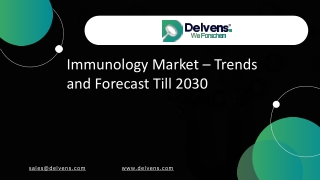 Immunology Market