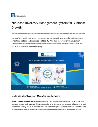 microsoft inventory management system