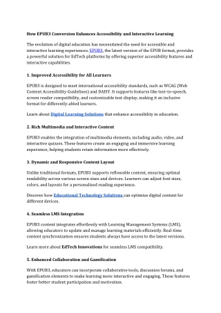 how epub3 conversion enhances accessibility