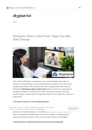 Psychiatric Clinic in New York 5 Signs You May Need Therapy