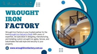 Elegant Wrought Iron Fencing Perth | Wrought Iron Factory