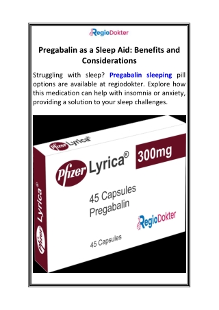 Pregabalin as a Sleep Aid Benefits and Considerations.pdf1