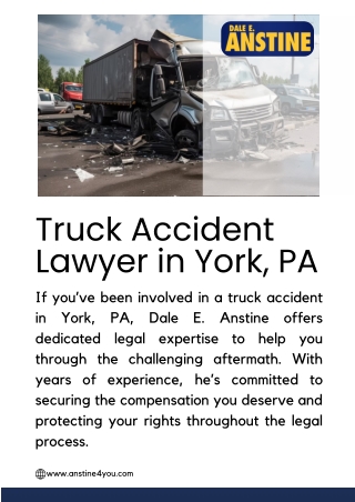 Looking for a Truck Accident Lawyer in York, PA?