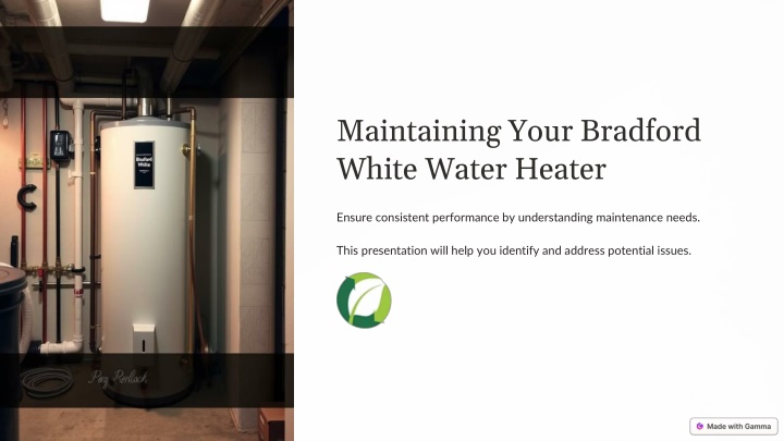 maintaining your bradford white water heater