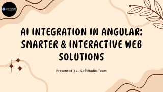 AI Integration in Angular Smarter & Interactive Web Solutions