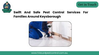 Swift And Safe Pest Control Services For Families Around Keysborough