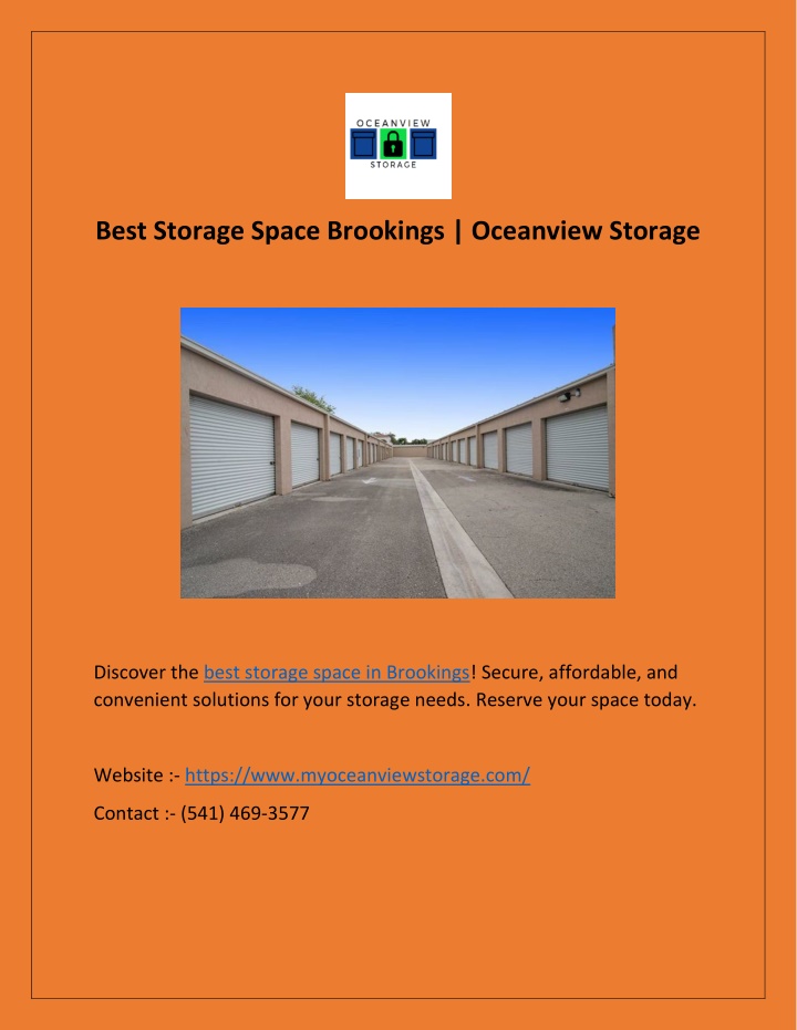 best storage space brookings oceanview storage