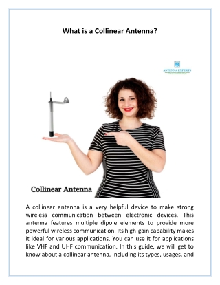 What is a Collinear Antenna