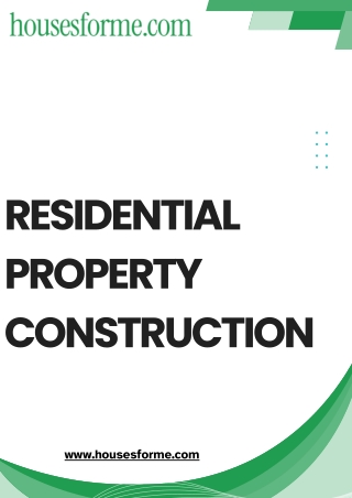 Choosing the Right Contractor for Residential Property Construction