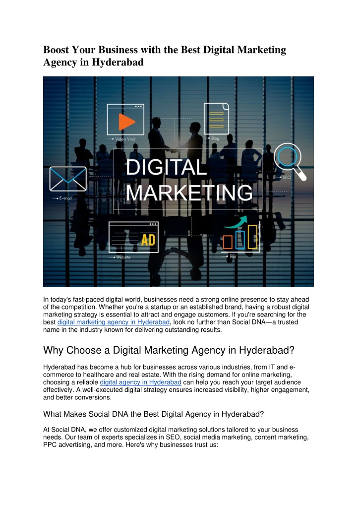 boost your business with the best digital