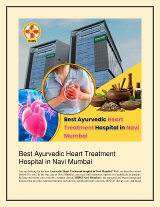 Best Ayurvedic Heart Treatment Hospital in Navi Mumbai