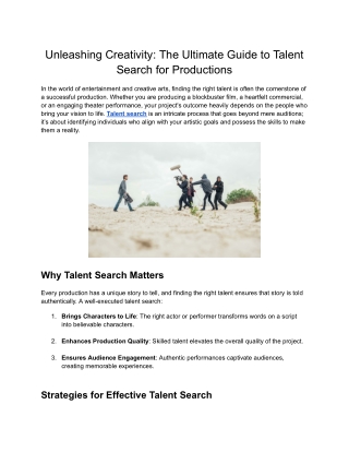 How to Find Acting Work with Actors and Extras