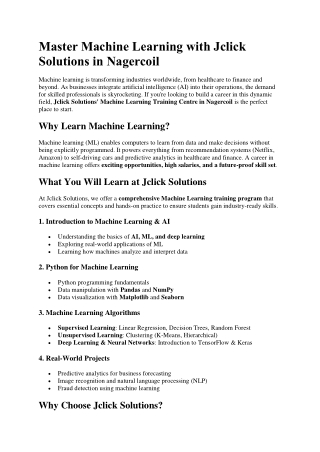 Python Training Centre in nagercoil