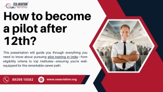 How to become a pilot after 12th?