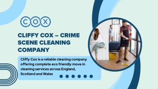 cliffy cox crime scene cleaning company