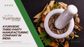 Best Ayurvedic Third Party Manufacturing Company in India
