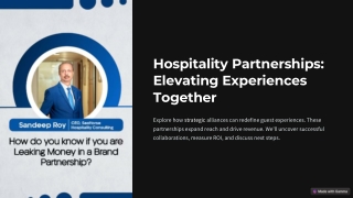 Seahorse hospitality partnerships