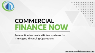 commercial finance now take action to create