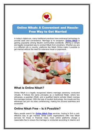 Download the Online Nikah App Today