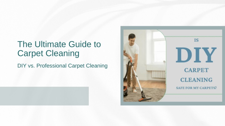 the ultimate guide to carpet cleaning