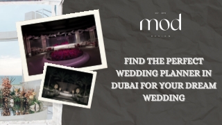 Find the Perfect Wedding Planner in Dubai for Your Dream Wedding