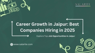 Career Growth in Jaipur Best Companies Hiring in 2025