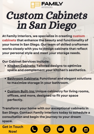 Custom Cabinets in San Diego