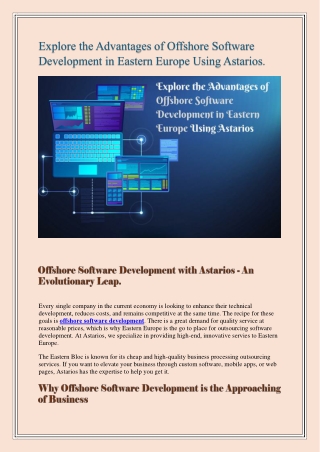 explore the advantages of offshore software