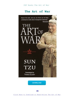 PDF Books The Art of War