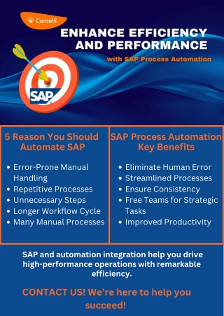 5 reason you should automate sap