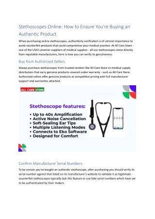 stethoscopes online how to ensure you re buying