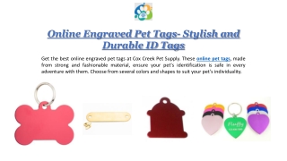 online engraved pet tags stylish and durable