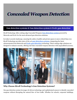 concealed weapon detection concealed weapon