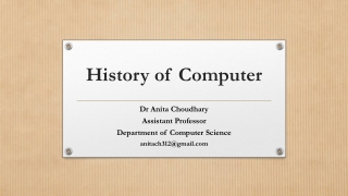 history of computer
