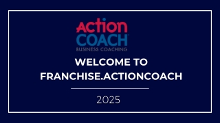 welcome to franchise actioncoach