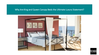Why Are King and Queen Canopy Beds the Ultimate Luxury Statement?