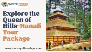 explore the queen of hills manali tour package