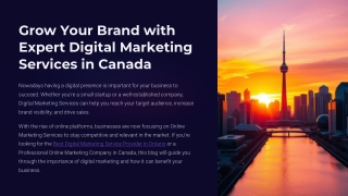 How Digital Marketing works in Canada