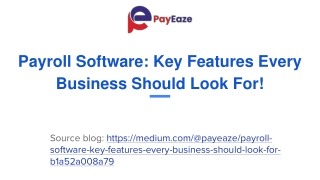 Top Payroll Software Features for Efficient Payroll Management!