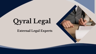 Qyral Legal - External Legal Experts