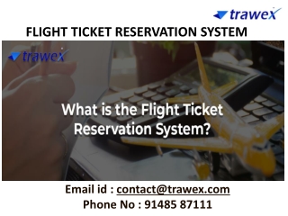 flight ticket reservation system