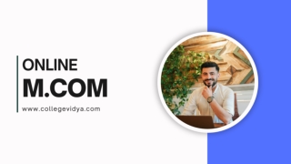 Online M.COM Course